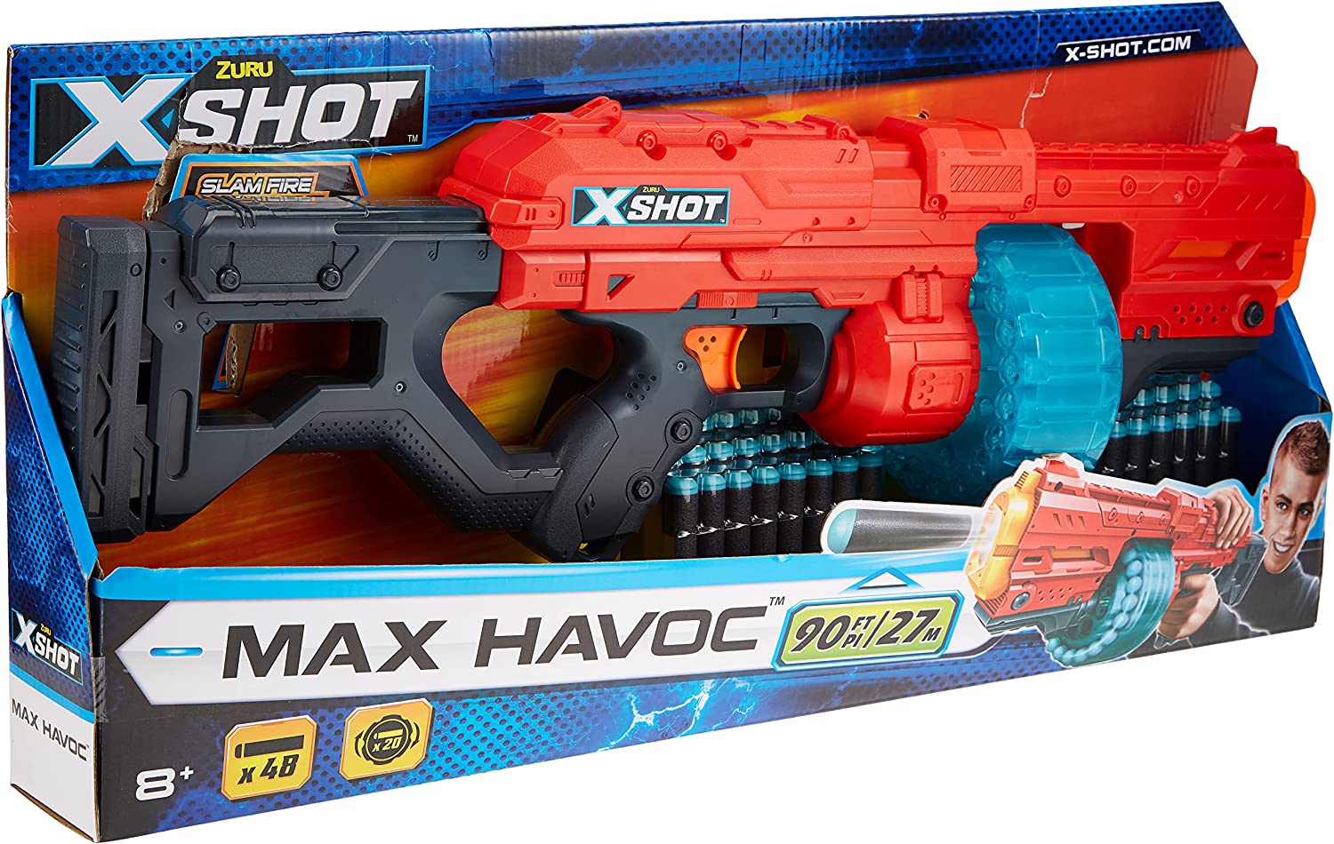 Buy X-Shot Excel Max Havoc with 48 Darts | Yallatoys.com