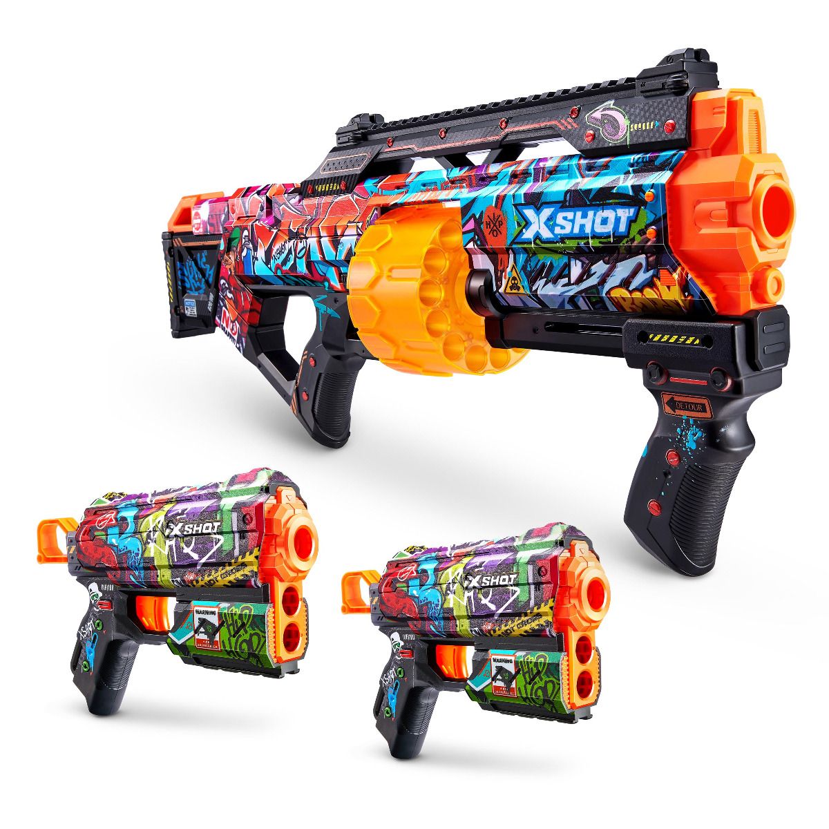 Buy X Shot Skins Last Stand Double Flux Dart Blaster Combo Pack with 48Darts | Yallatoys.com