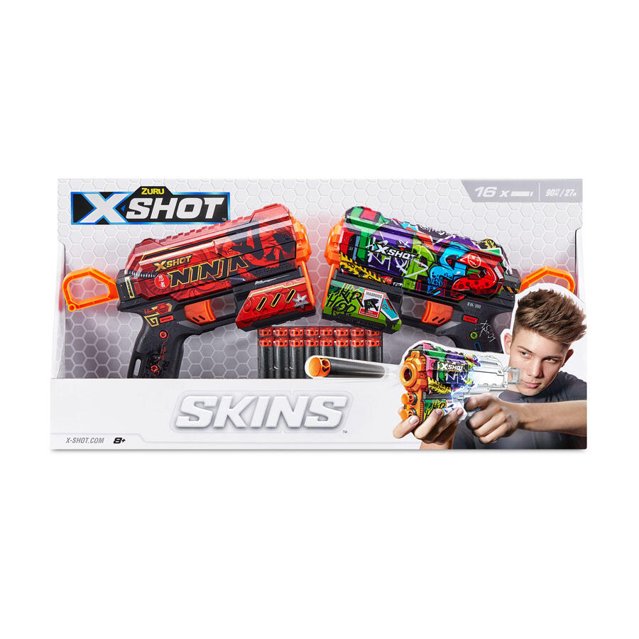 Buy X Shot Skins Flux 2 Pack | Yallatoys.com