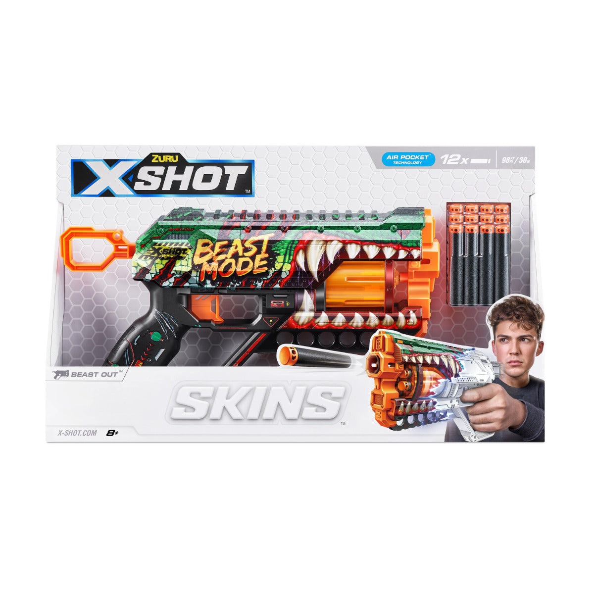 Buy X Shot Skins Griefer with 12 Darts Shooter (Sold Separately Subject to Availability) | Yallatoys.com