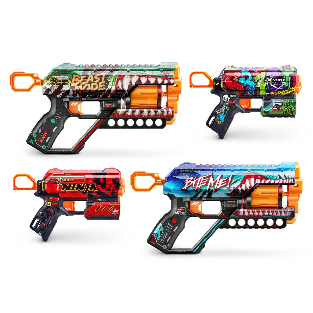 Buy X Shot Mix Combo 2 Pack Griefer And 2 Pack Flux Shooter | Yallatoys.com