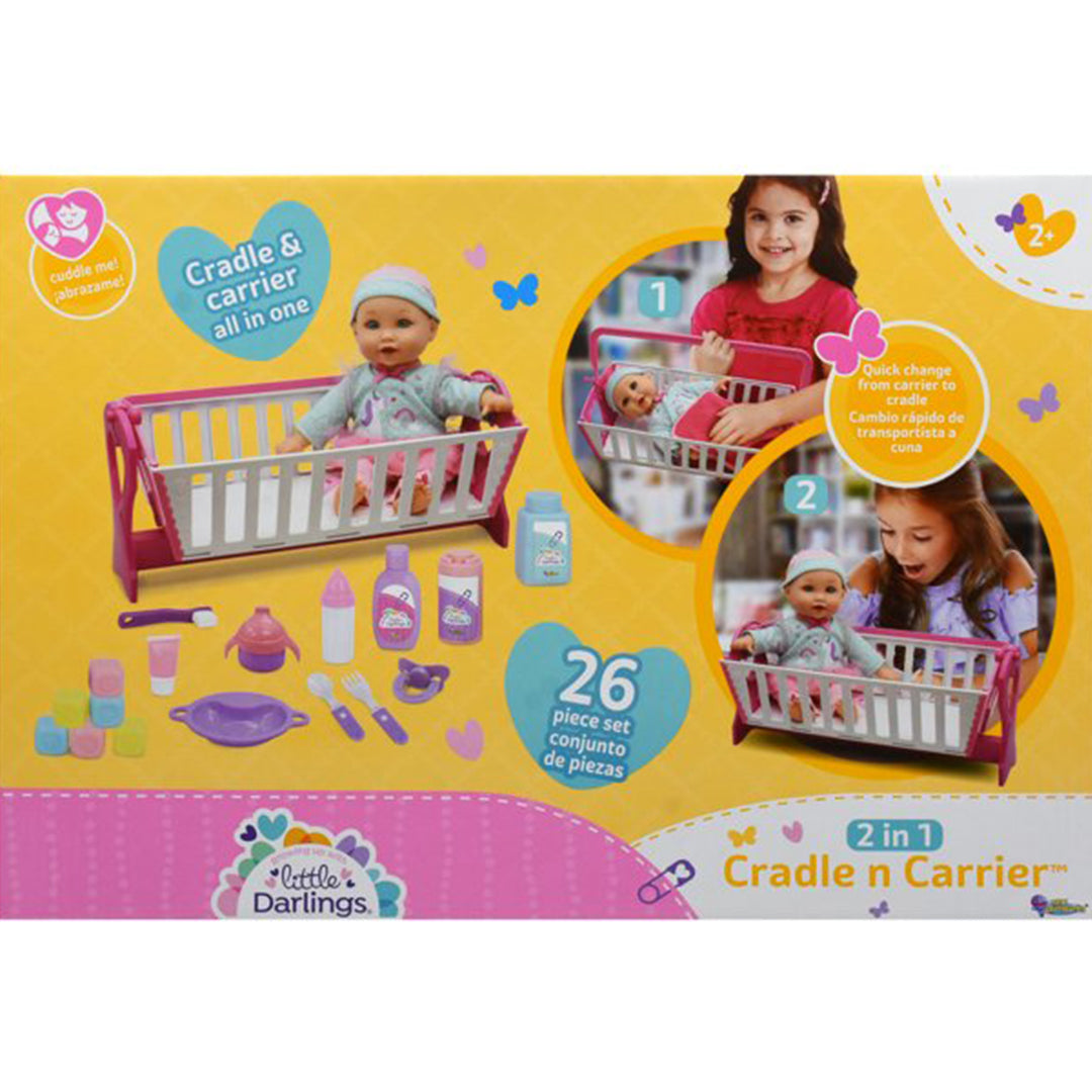 Buy Baby Maziuna 2-In-1 12 inch Baby Doll Cradle N Carrier Play Set | Yallatoys.com
