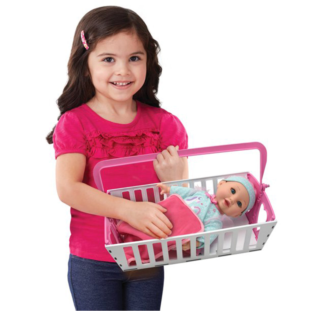 Buy Baby Maziuna 2-In-1 12 inch Baby Doll Cradle N Carrier Play Set | Yallatoys.com