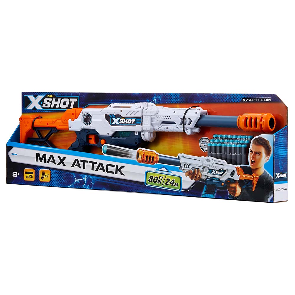 Buy X-Shot-Excel Large Max Attack Blaster With 24 Darts | Yallatoys.com