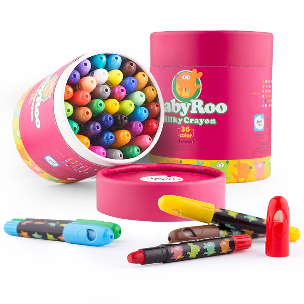 36 Vibrant Jar Melo Baby Roo Silky Crayons