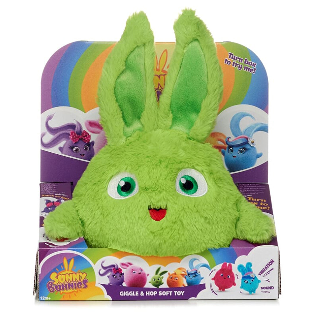 Buy Sunny Bunnies Giggle & Hop Soft Toy Green | Yallatoys.com