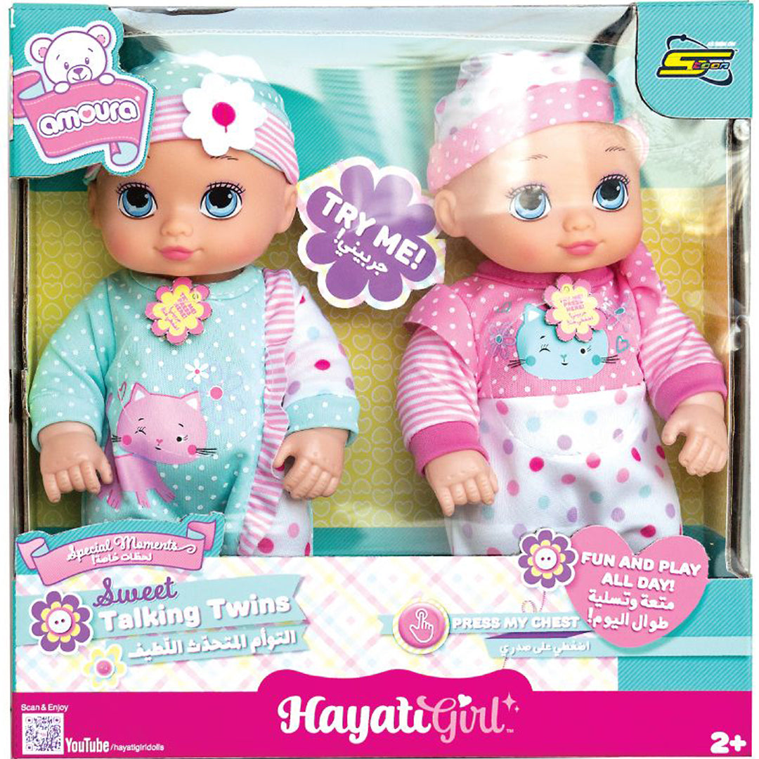 Buy Baby Amoura Sweet Talking Twins 10inch Doll | Yallatoys.com