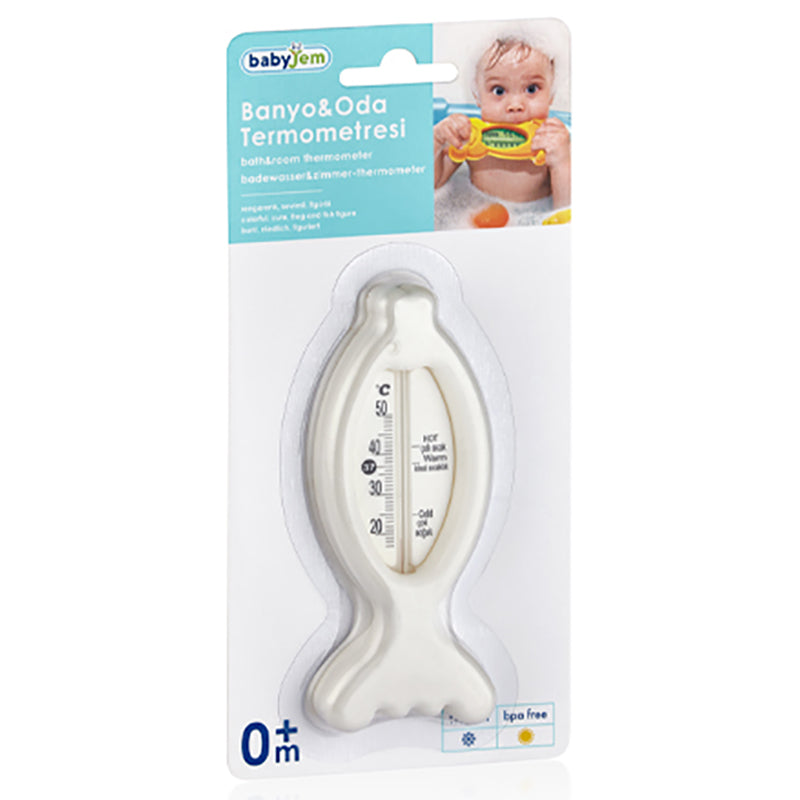 Babyjem Baby Bath & Room Thermometer White Babyjem Yallatoys