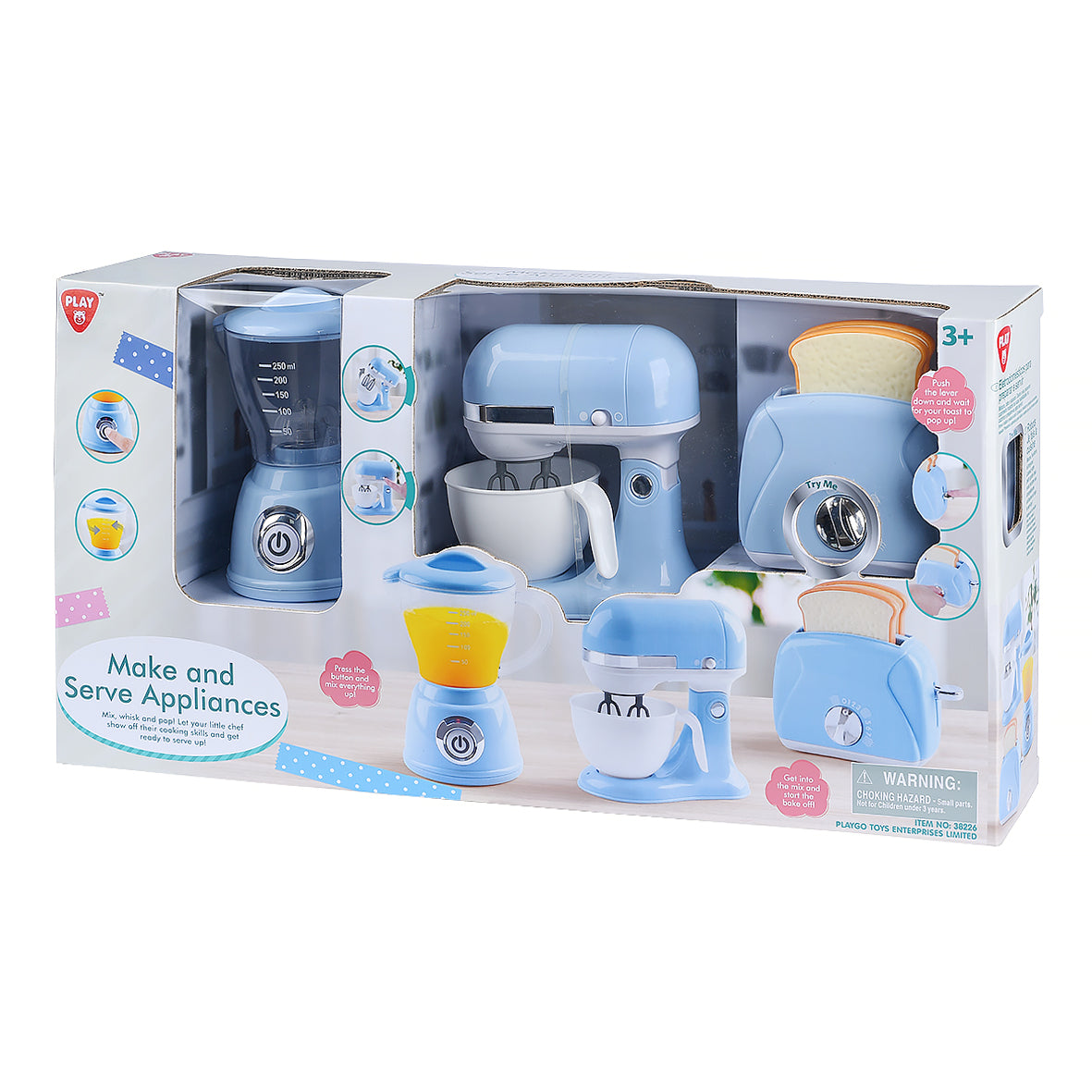 Playgo Make and Serve Appliances Blue Playgo Yallatoys