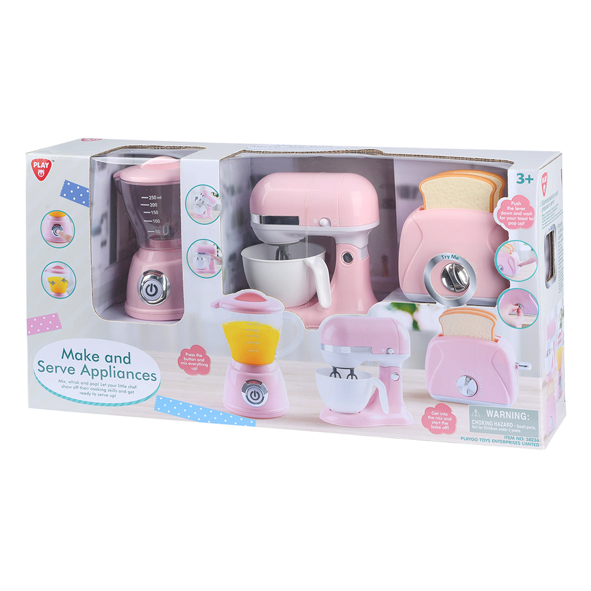 Playgo Make and Serve Appliances Pink Playgo Yallatoys
