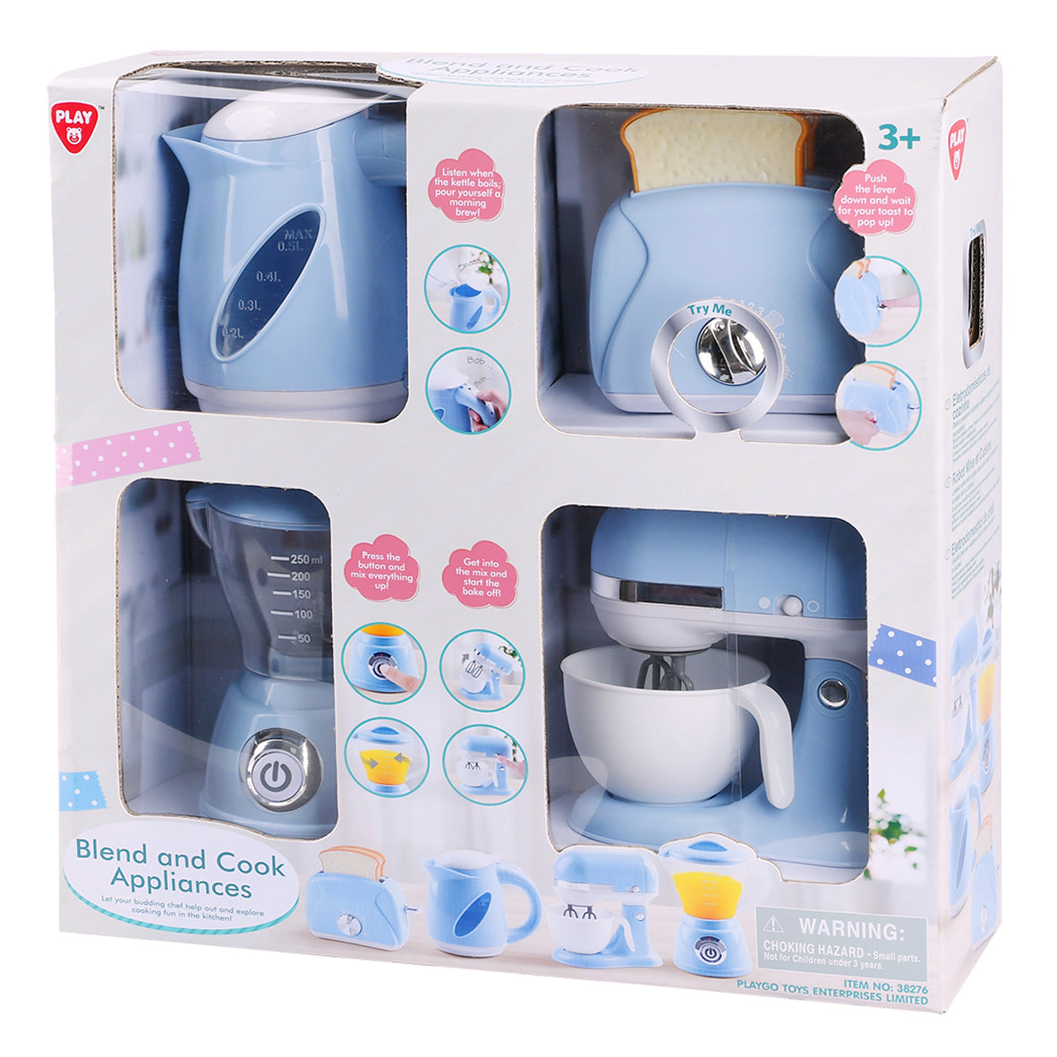 Playgo Blend and Cook Appliances Blue Playgo Yallatoys