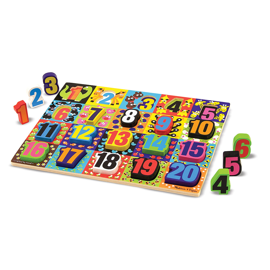 Buy Melissa & Doug Jumbo Numbers Chunky Puzzle | Yallatoys.com
