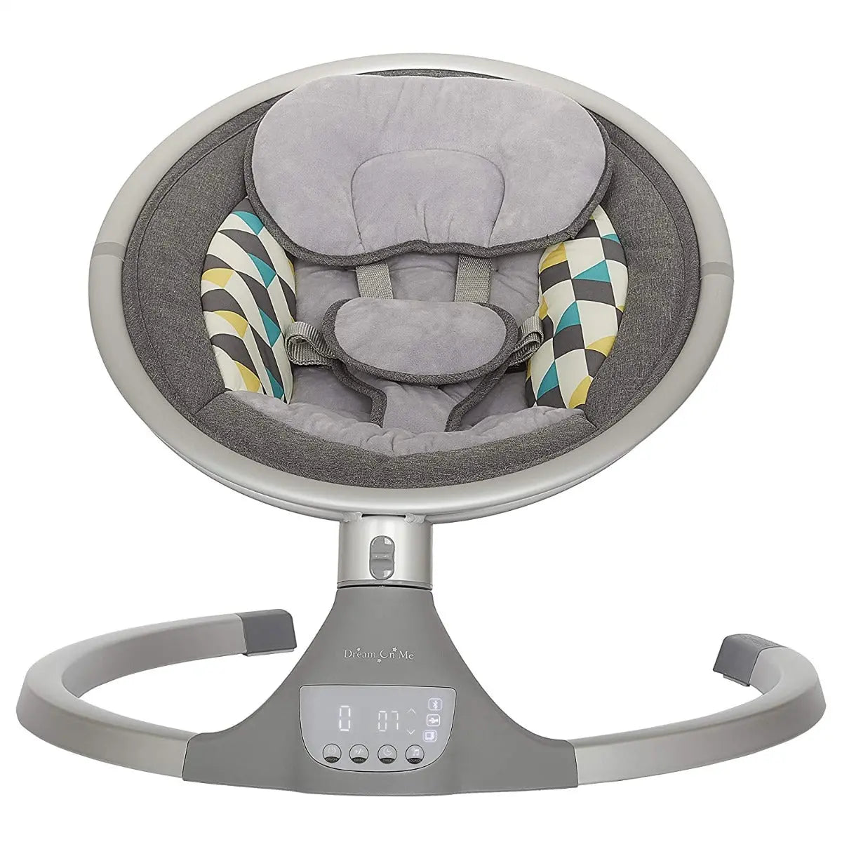 Dream On Me Zazu Cradling Swing Grey and Blue Dream On Me Yallatoys