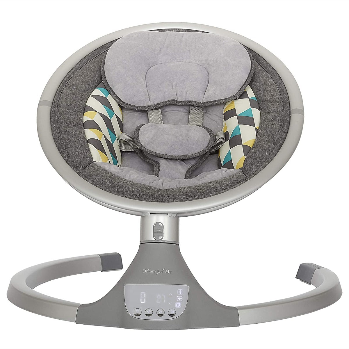Buy Dream On Me Zazu Cradling Swing Grey and Blue | Yallatoys.com
