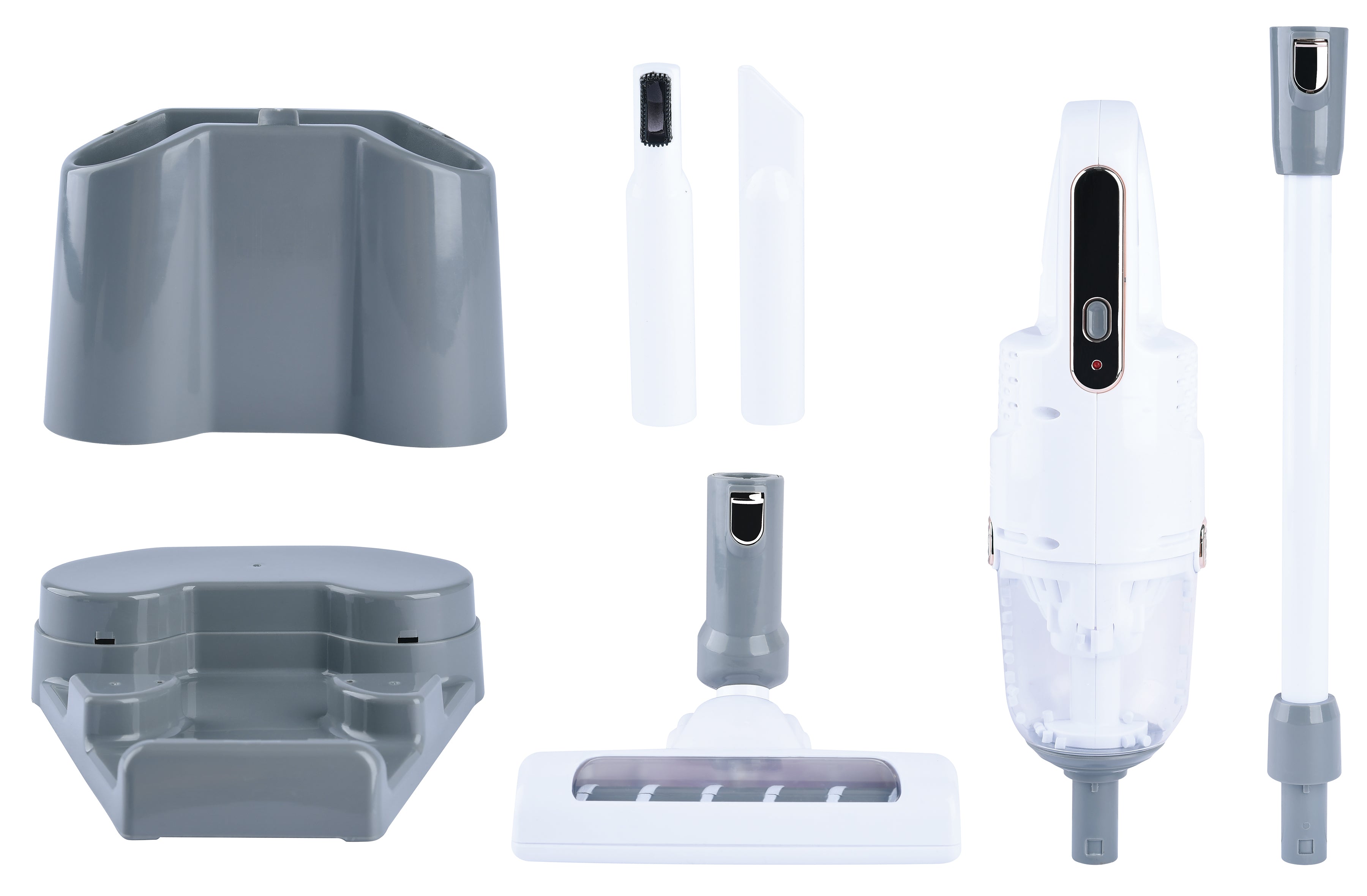 Playgo Cordless Vacuum Cleaner White 7Pcs Playgo Yallatoys