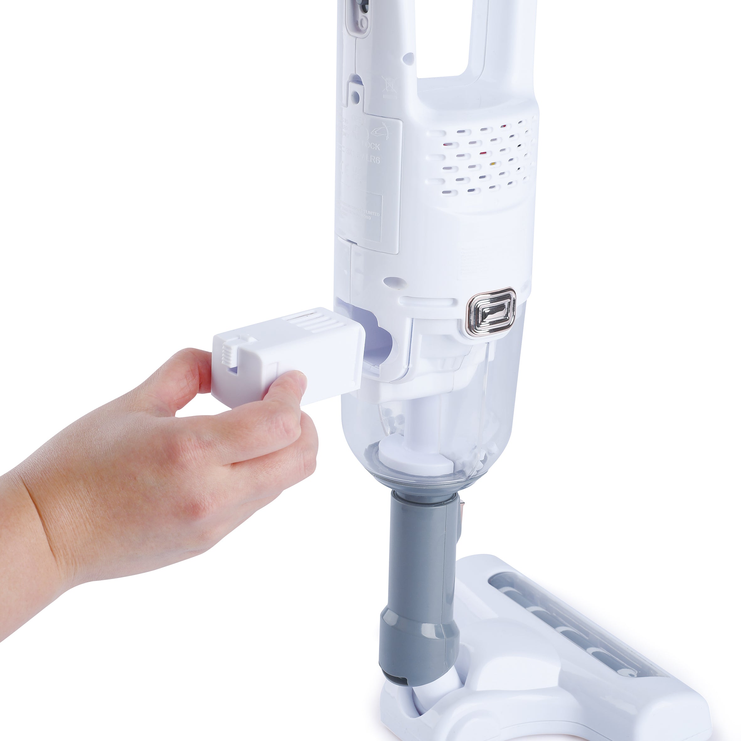 Playgo Cordless Vacuum Cleaner White 7Pcs Playgo Yallatoys