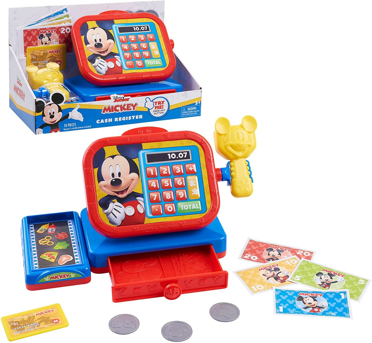 Buy Disney Mickey Mouse Funhouse Cash Register with Realistic Sounds | Yallatoys.com