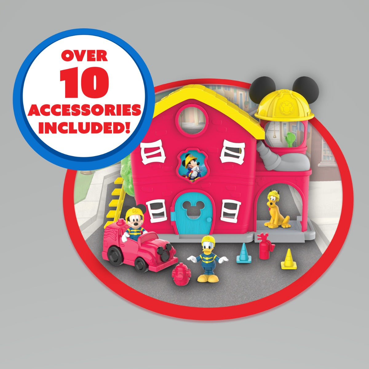 Buy Disney Mickey Mouse Firehouse Playset | Yallatoys.com