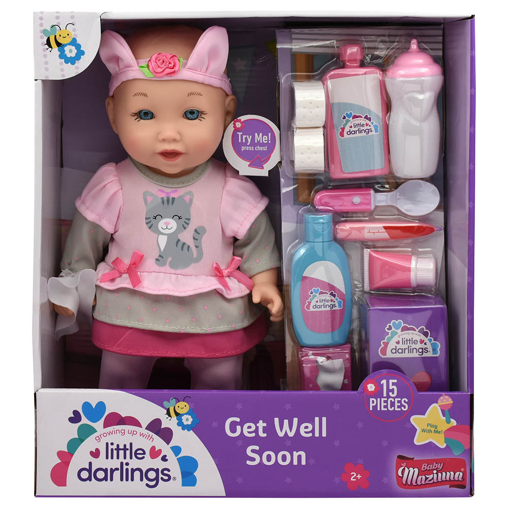 Buy Baby Maziuna Get Well Soon 12inch Doll 15Pcs | Yallatoys.com