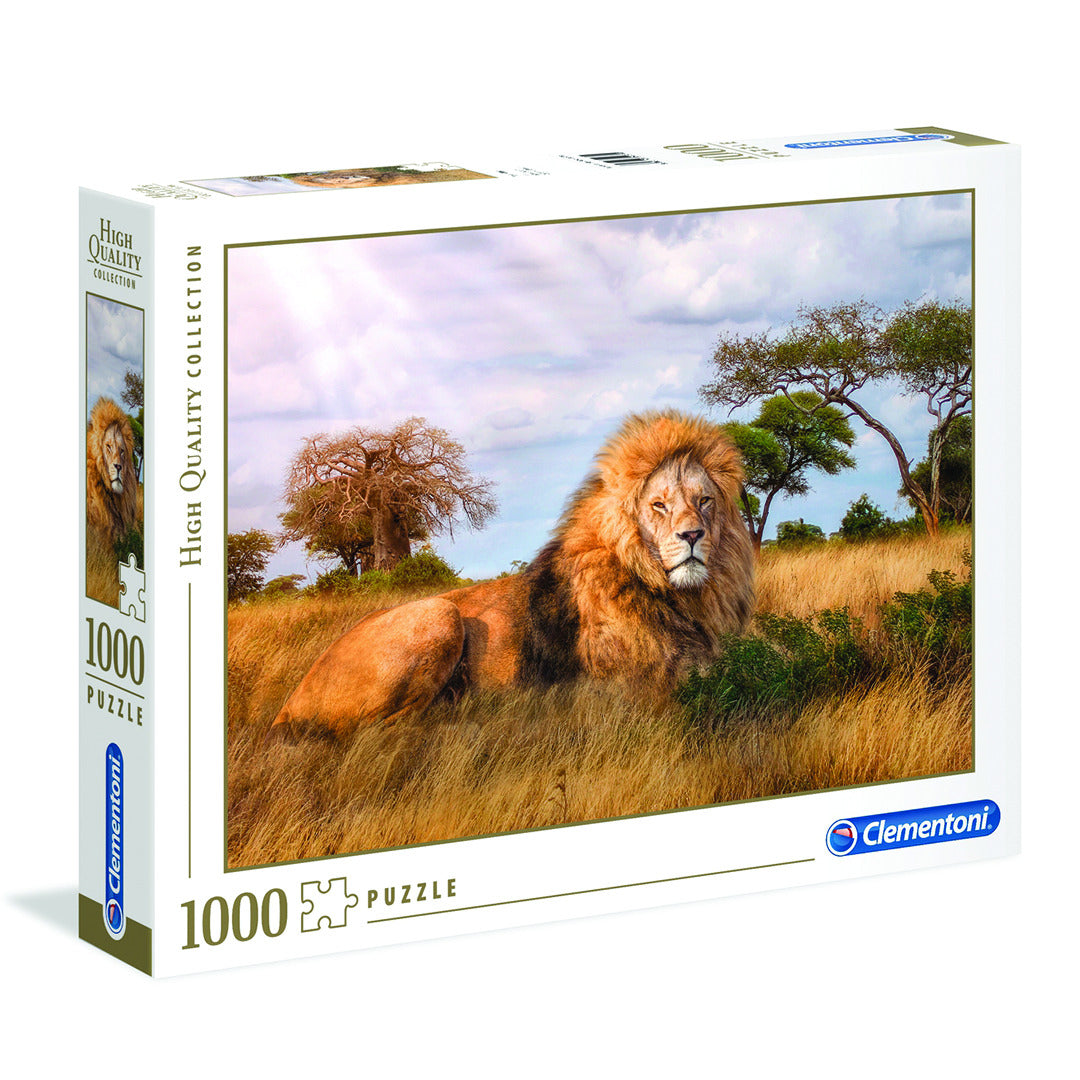 Buy Clementoni Adult The King Of Forest Lion 1000-Pieces Puzzle Multi-Colour | Yallatoys.com