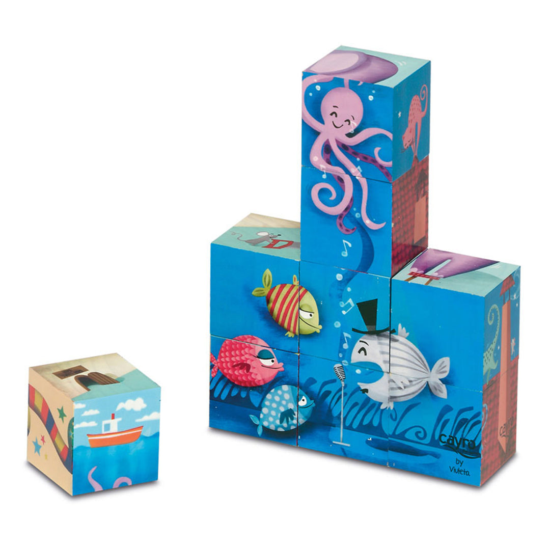 3D Wooden Mind Bender Cubes