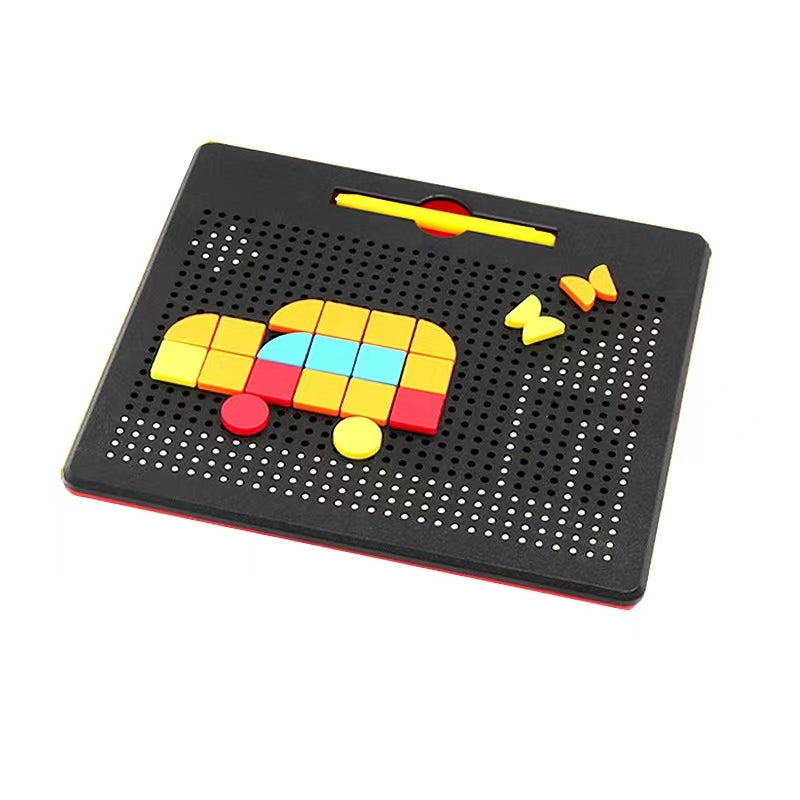 Buy Magnetic Beads Drawing Board with Magnetic Pen and Puzzle | Yallatoys.com