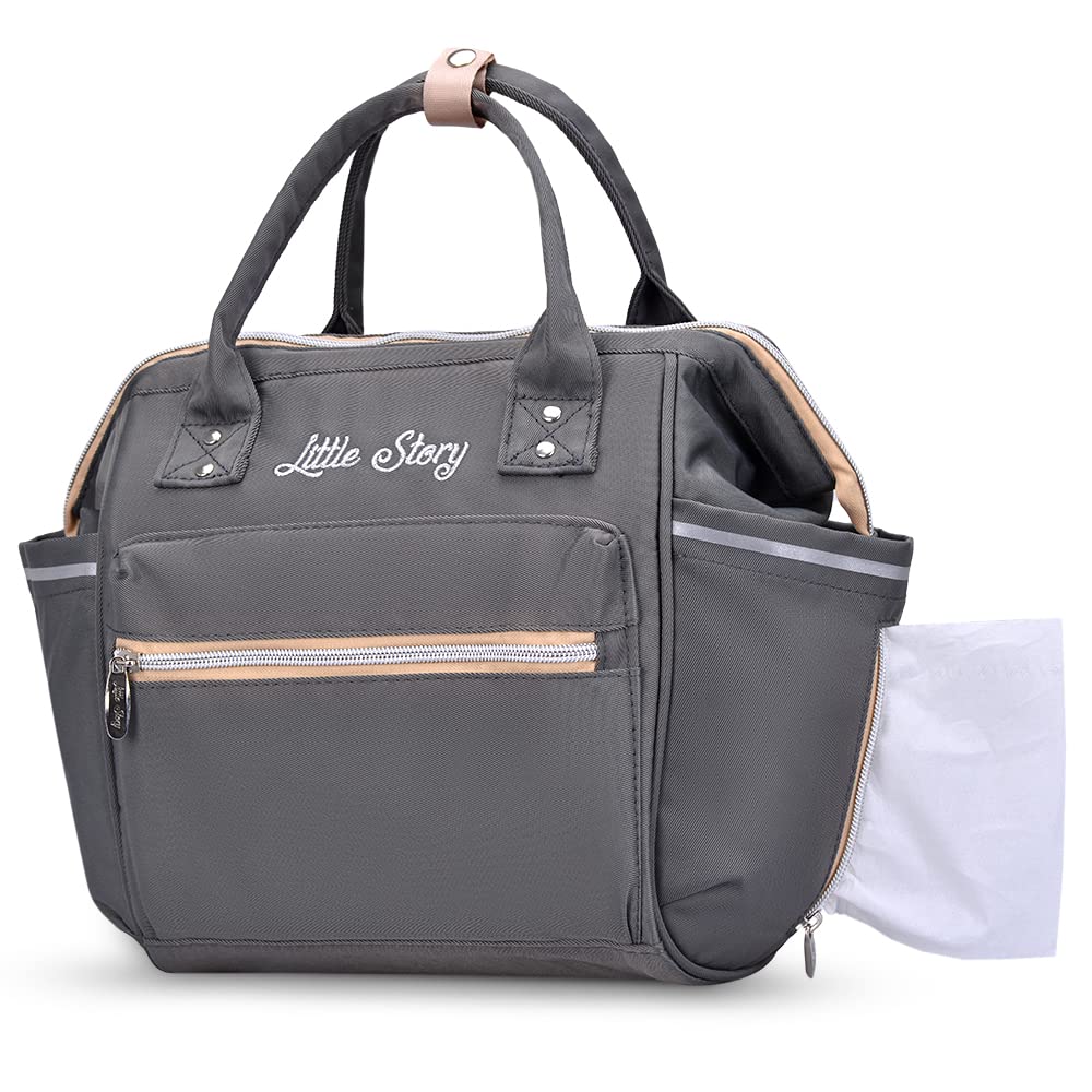 Little Story  Ace Diaper Bag Grey Little Story Yallatoys