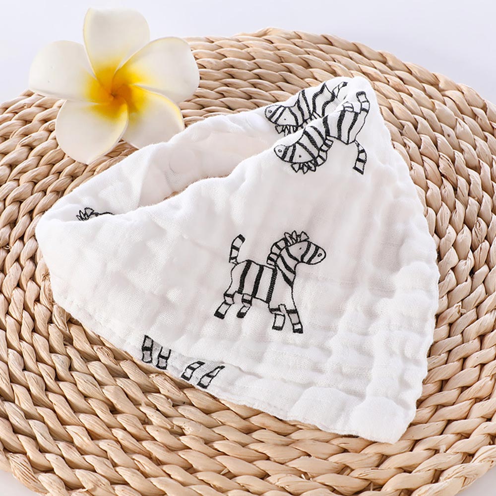 Little Story  Muslin Bandana Bibs Set Of 3 Jungle Fun Little Story Yallatoys