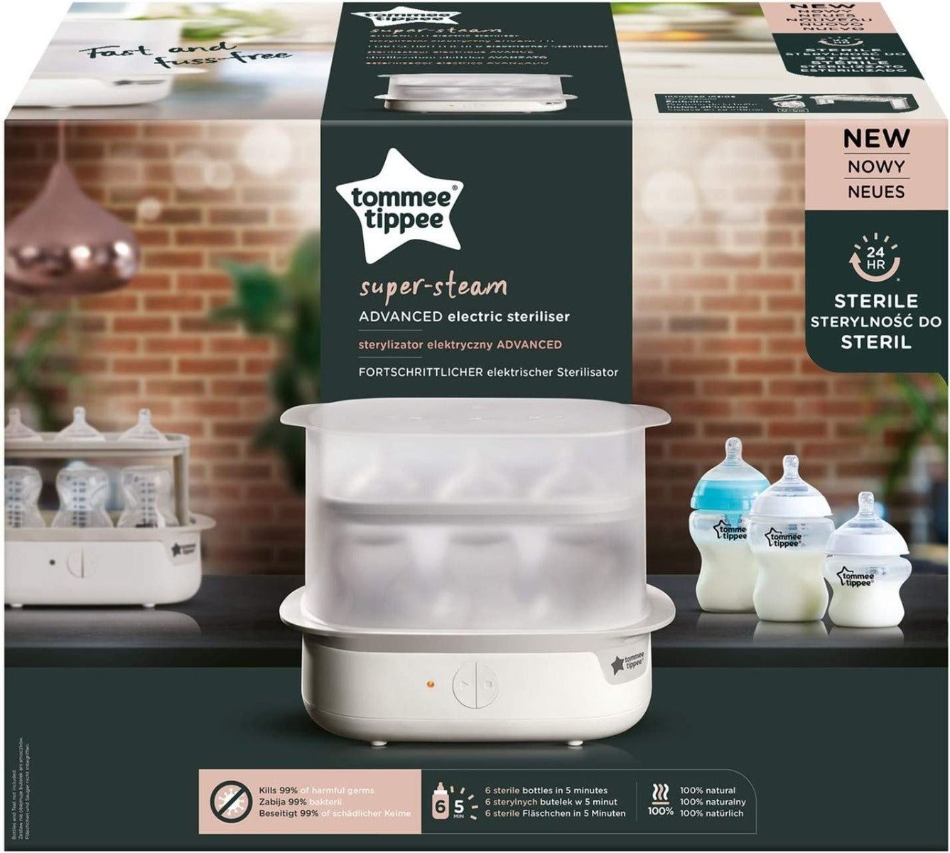 Buy Tommee Tippee Closer to Nature Electric Steam Steriliser | Yallatoys.com
