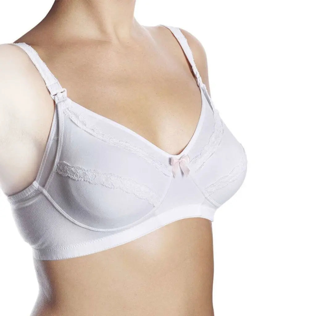 Chicco Nursing Bra In White - Cotton Chicco