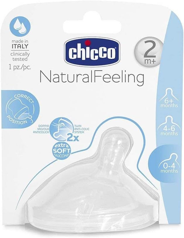 Chicco Teat Naturalfeeling 2M+ F Medium Chicco Yallatoys