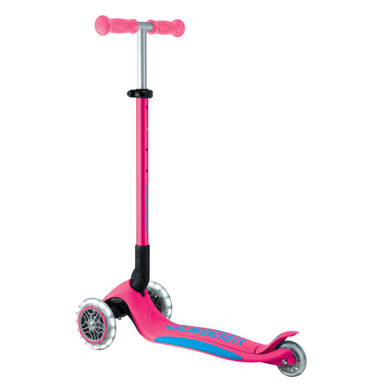 Globber Elite Lights Scooter - Fuchsia