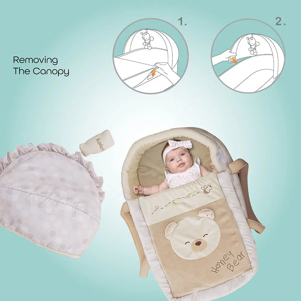 Moon Moses Basket Honey Bear Moon Yallatoys