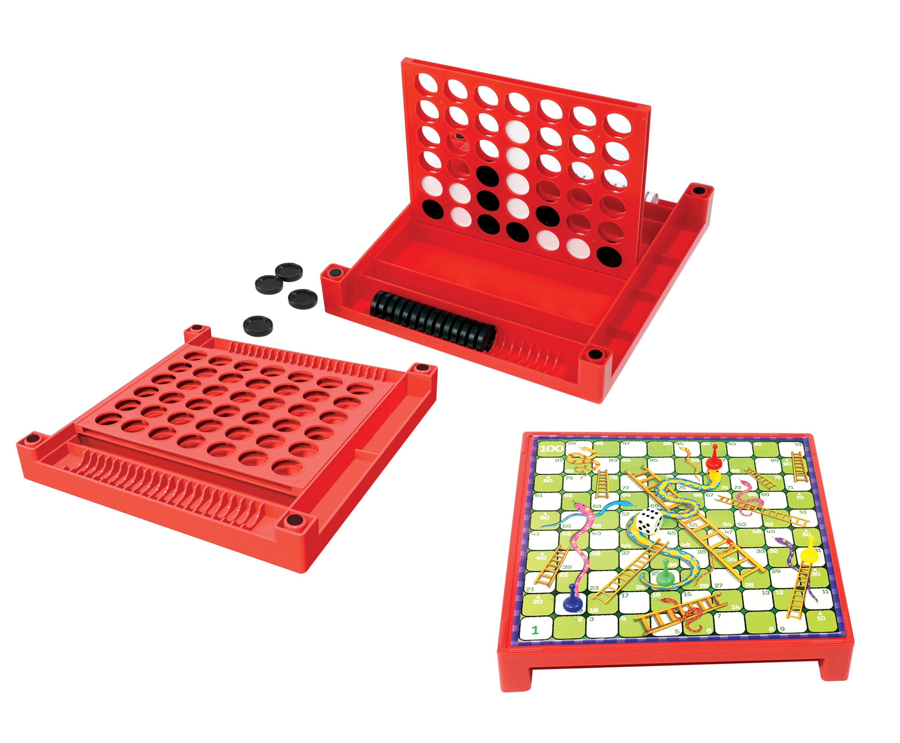 4-In-A-Row Snakes Ladders Set