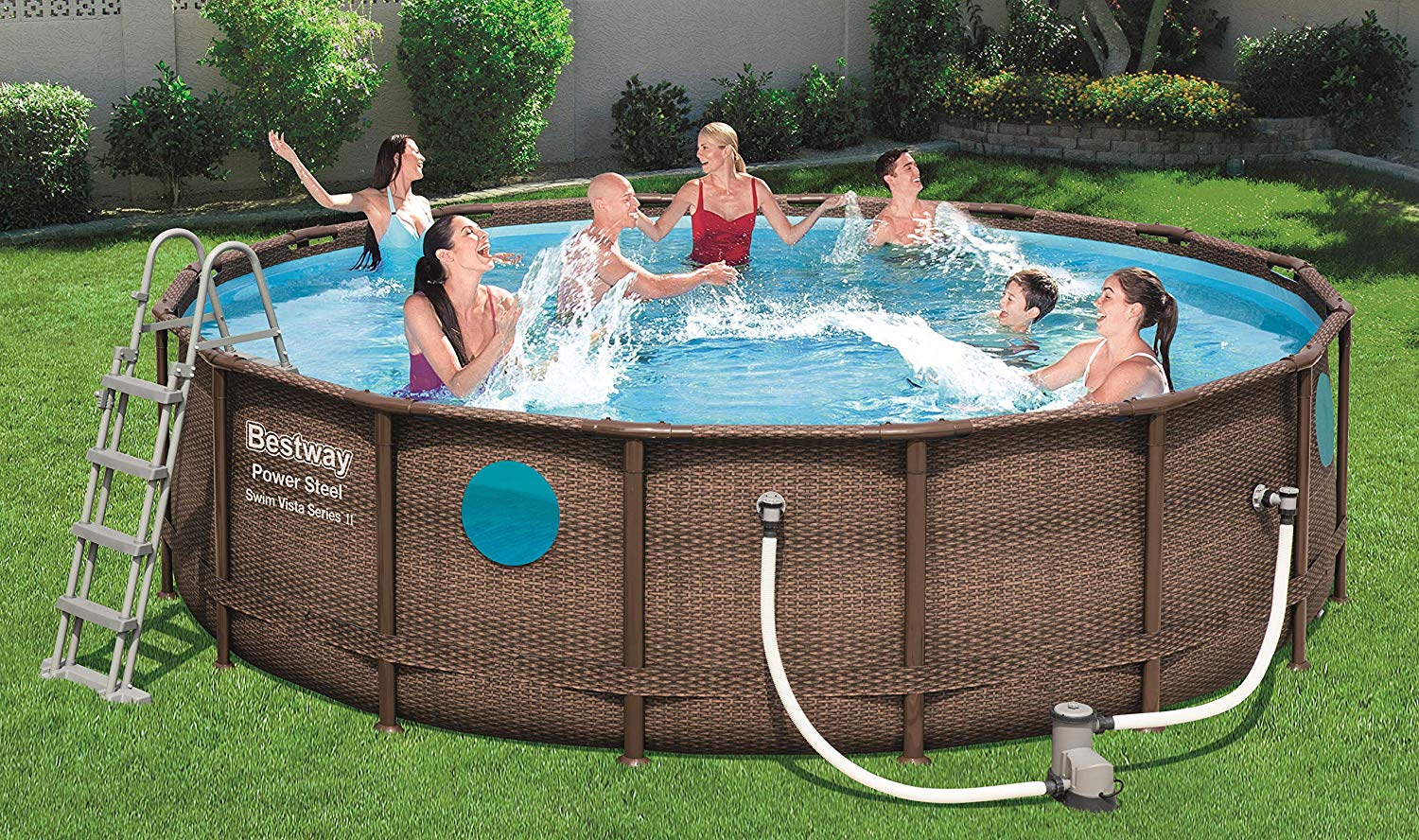 4.88m round above ground pool Bestway