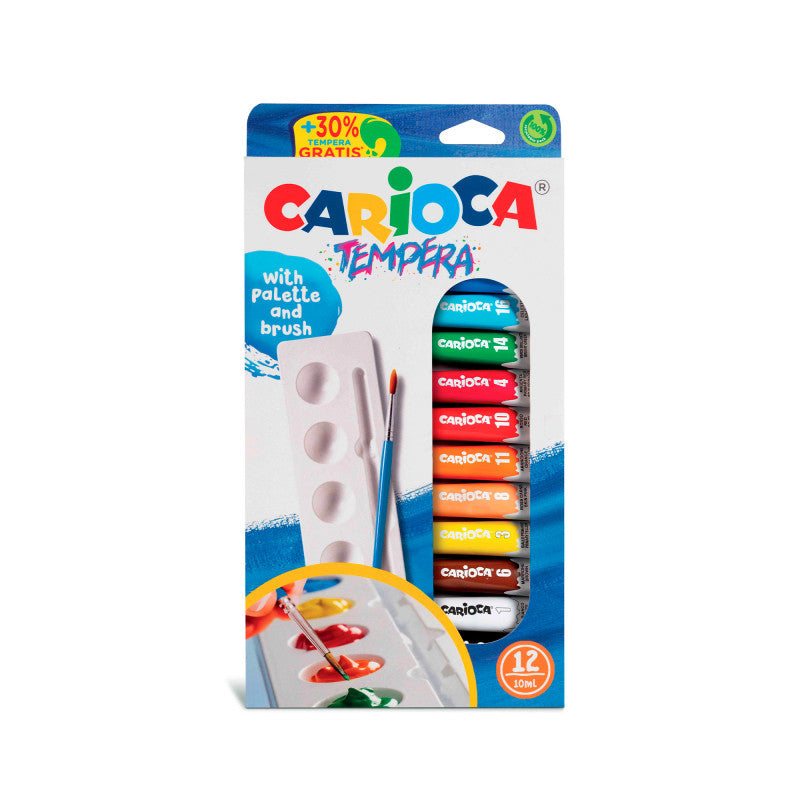 Buy Carioca Tempera Tubes 10ml 12pcs (Sold Separately Subject To Availability) | Yallatoys.com