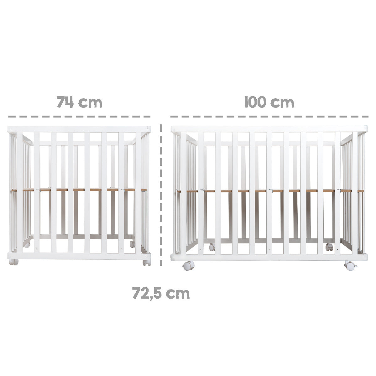 Roba Wooden Foldable Playpen Taupe Roba Yallatoys