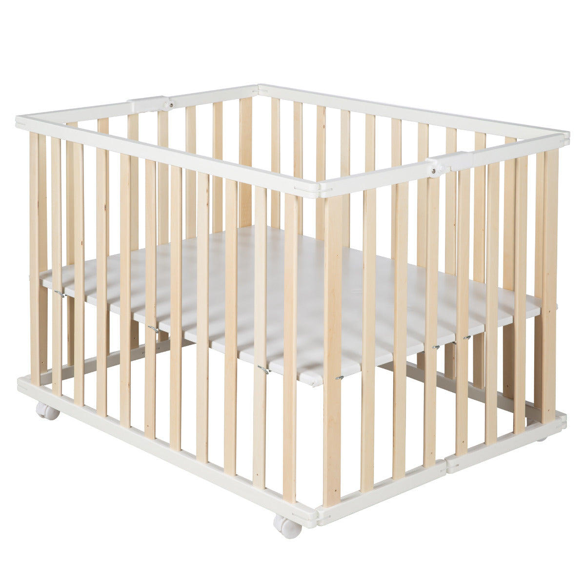Roba Wooden Foldable Playpen Natural Roba Yallatoys