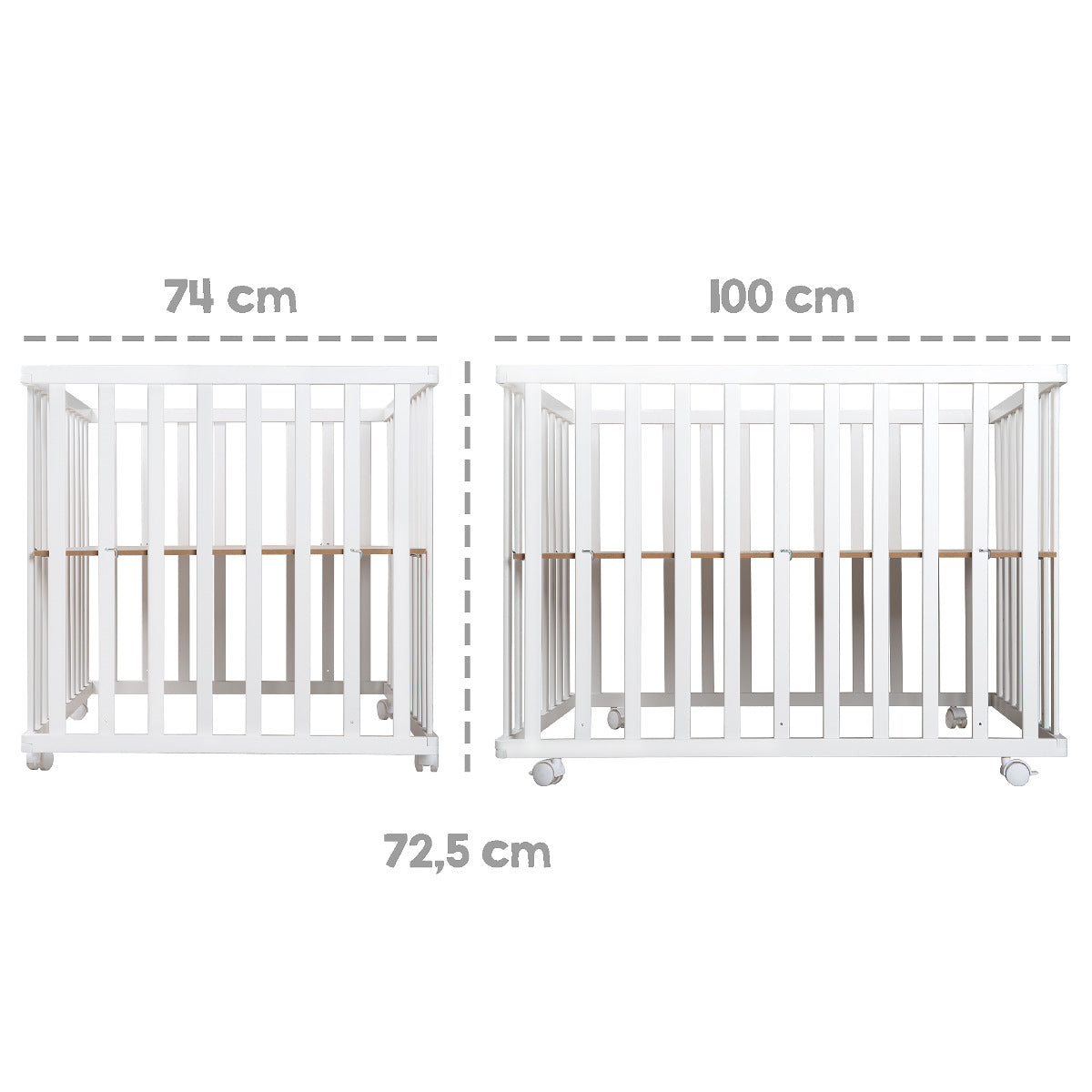 Roba Wooden Foldable Playpen Natural Roba Yallatoys