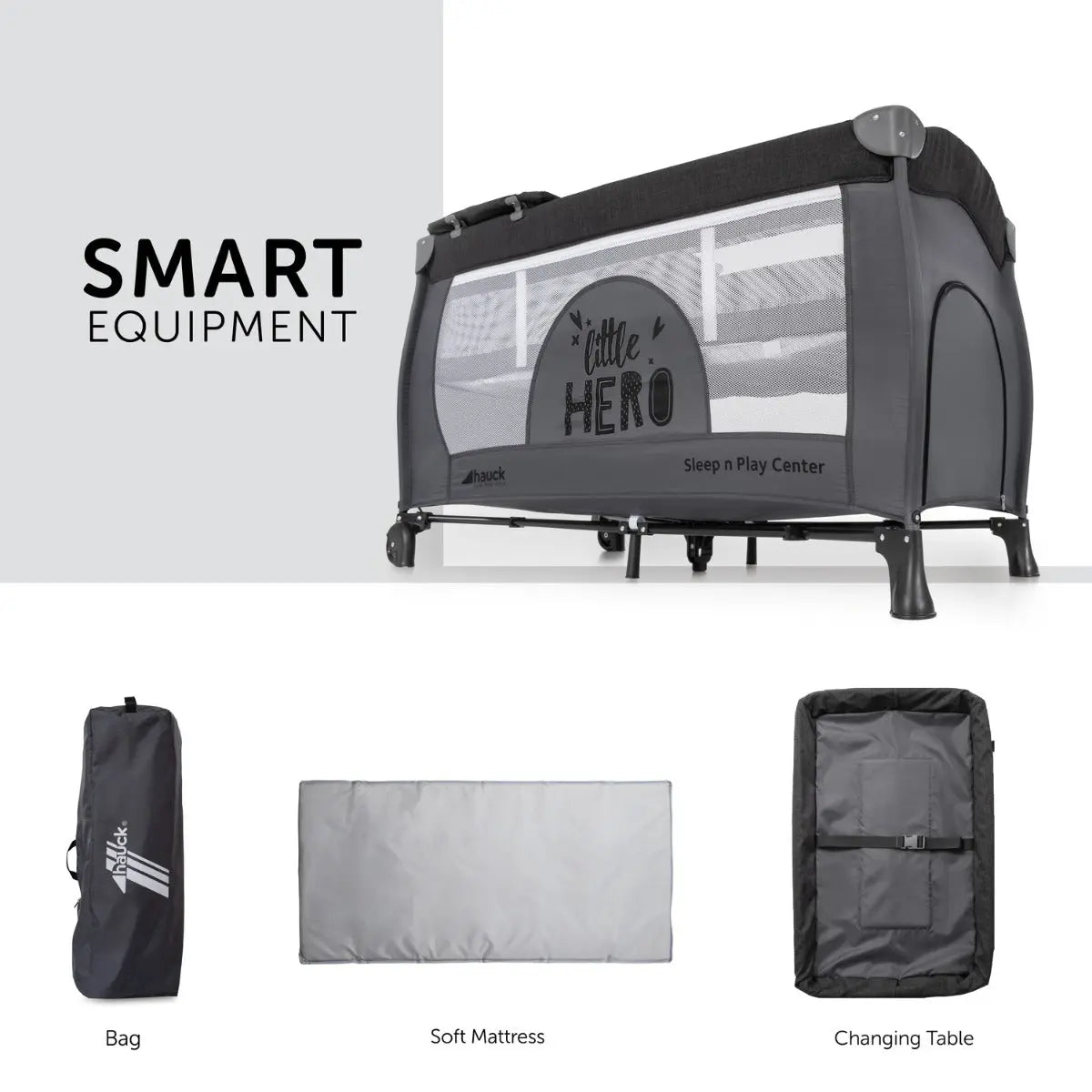 Hauck Sleep N Play Center Travel Cot Little Hero Yallamomz Yallatoys