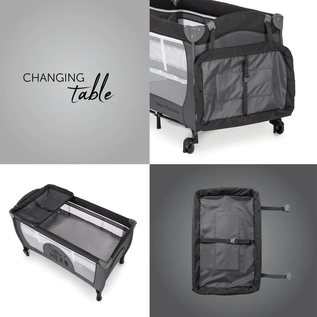 Hauck Sleep N Play Center Travel Cot Little Hero Yallamomz Yallatoys