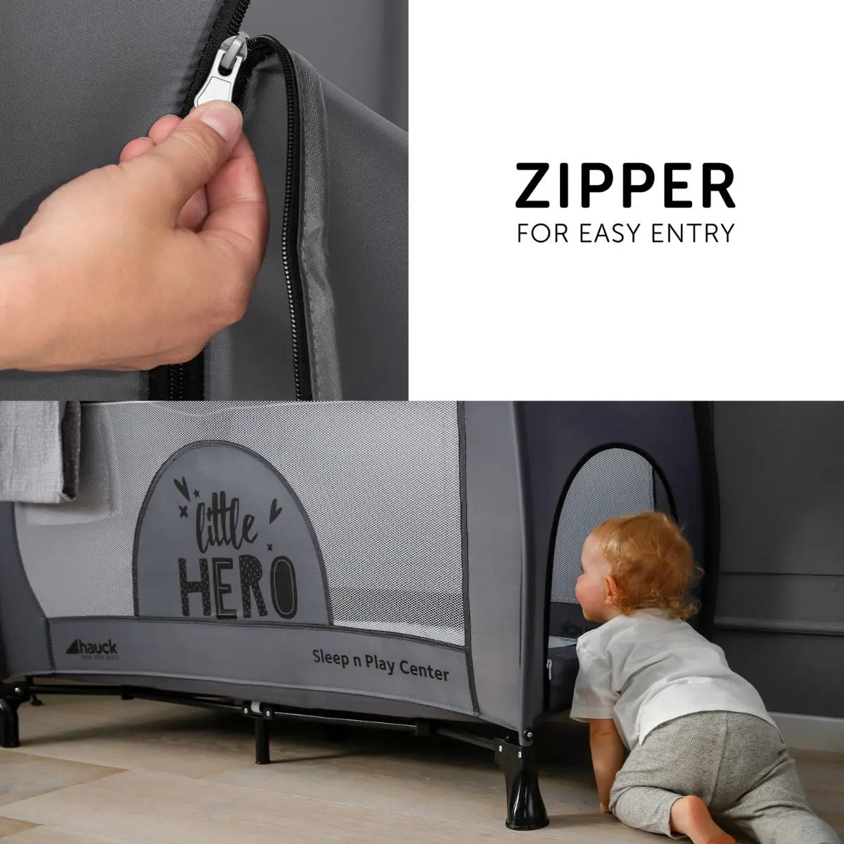 Hauck Sleep N Play Center Travel Cot Little Hero Yallamomz Yallatoys