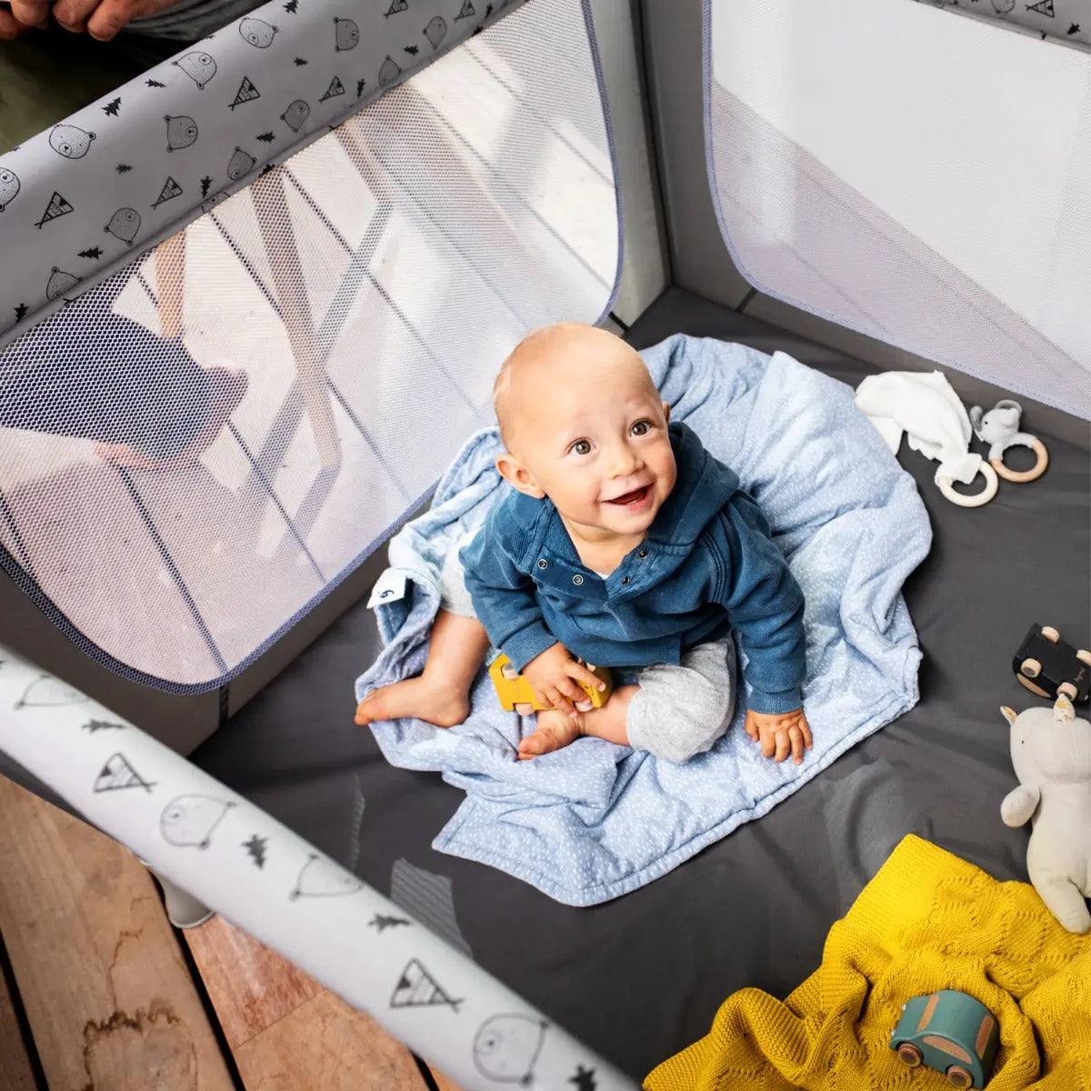 Hauck - Travel Cots Sleep N Play Sq  - Grey Hauck