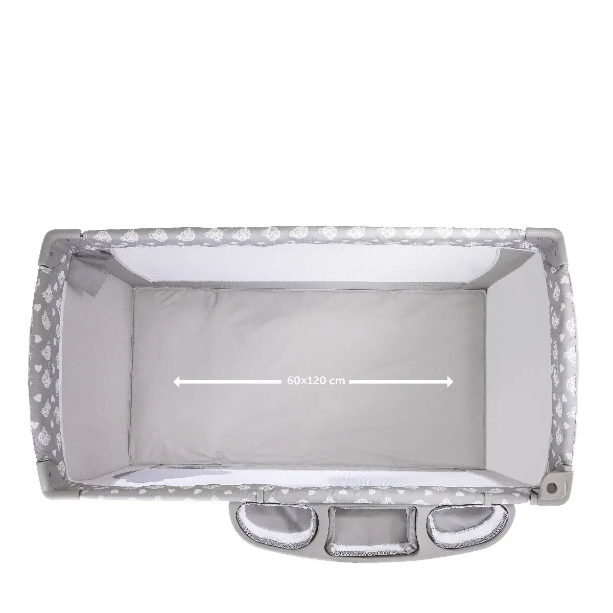 Hauck Baby Center Travel Cot Teddy Grey Yallamomz
