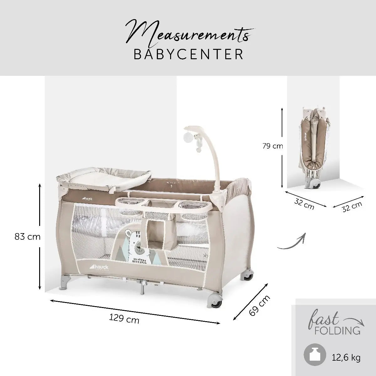 Hauck Travel Cot Baby Center Friend Yallamomz Yallatoys