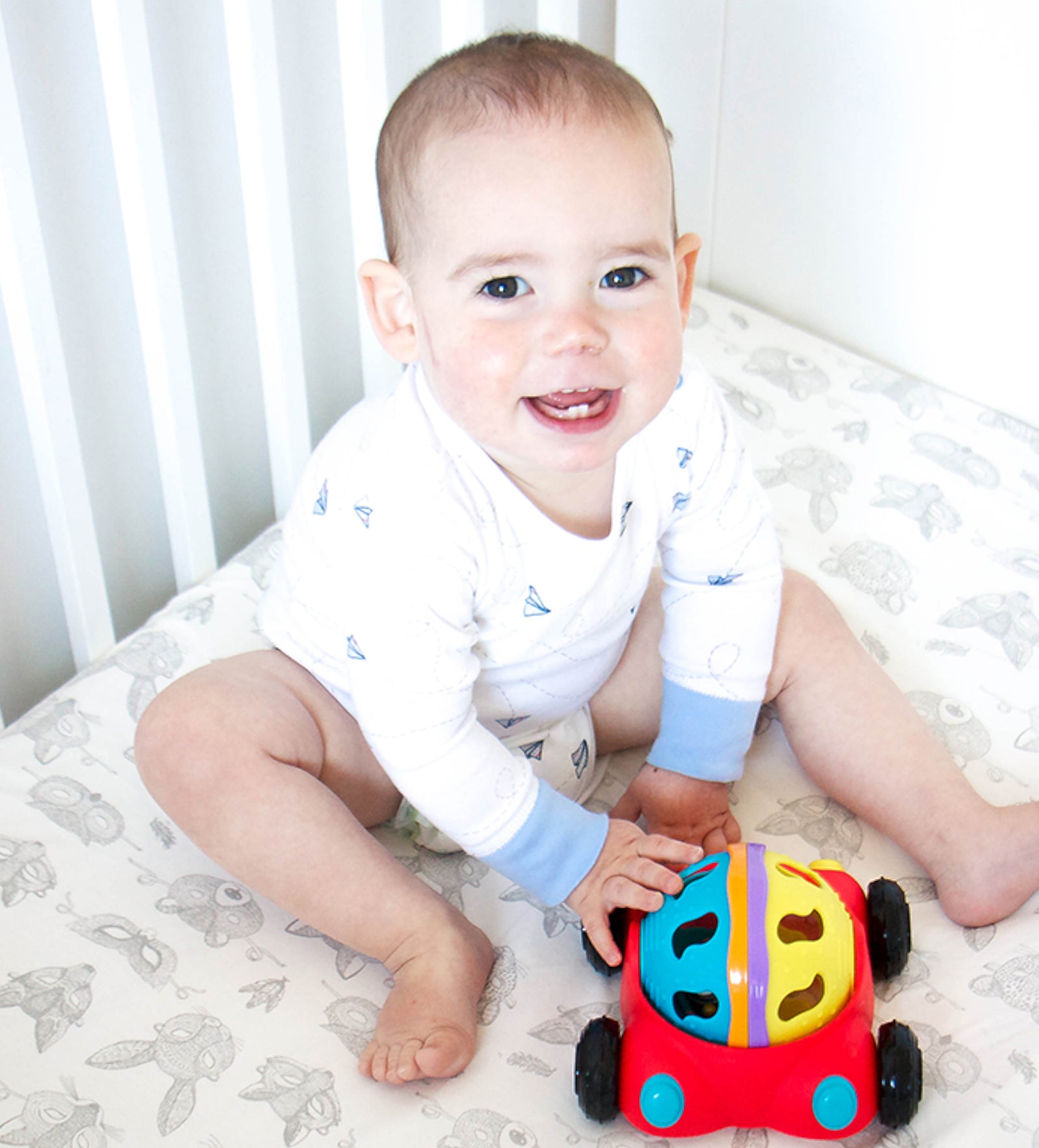 Buy Playgro Junyju Rattle & Roll Car for Infants and Toddlers | Yallatoys.com