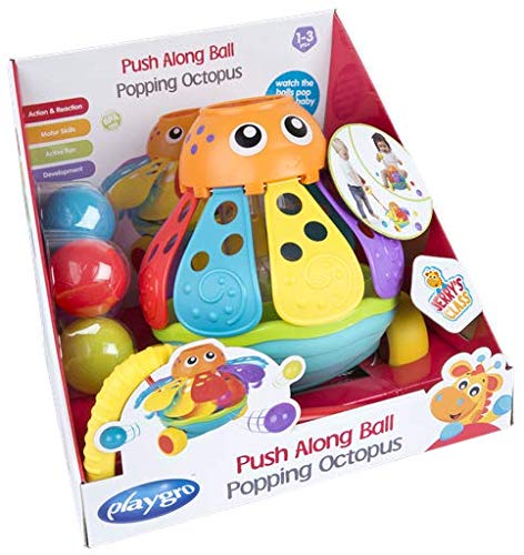 Playgro Push Along Ball Popping Octopus Playgro Yallatoys
