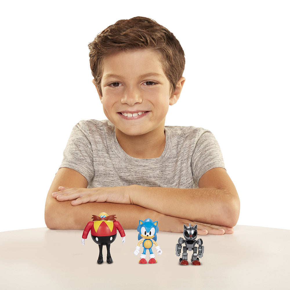 Buy Sonic The Hedgehog 4inch Figure Pack of 3 | Yallatoys.com