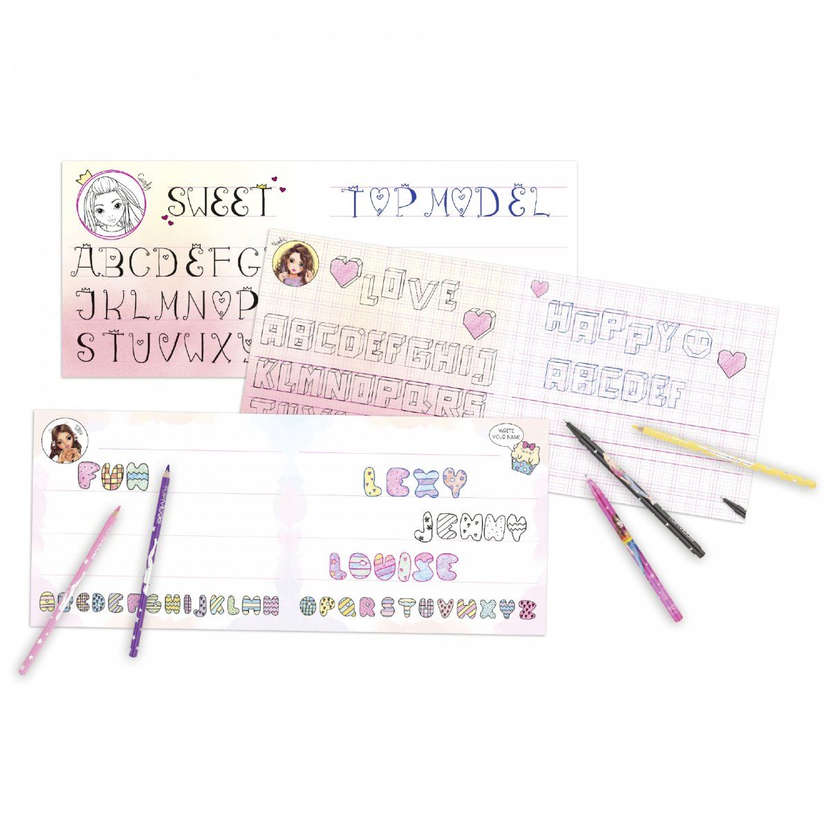 Buy Topmodel Creative Lettering Colouring Book | Yallatoys.com
