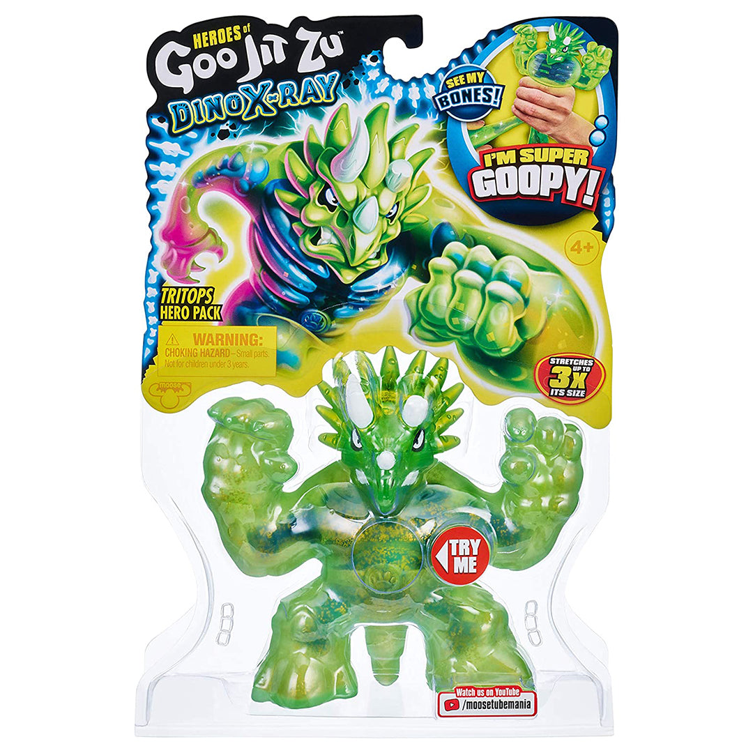 Buy Goo Jit Zoo Dino X-Ray Hero Pack Tritops The Triceratops | Yallatoys.com